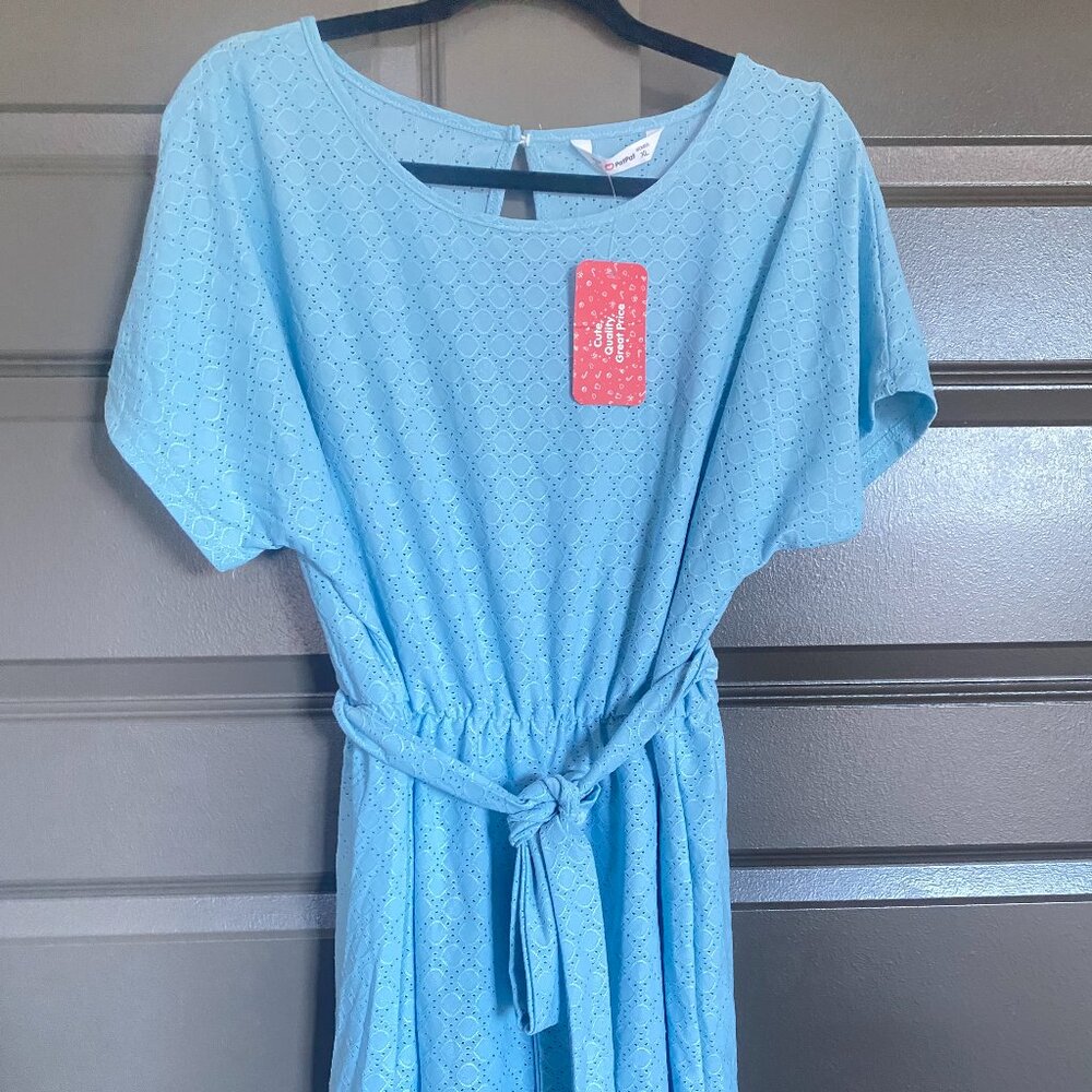 NWT Women's PatPat Soft Stretchy Light Blue Romper in XL